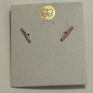Gorjana rose goldtone earrings